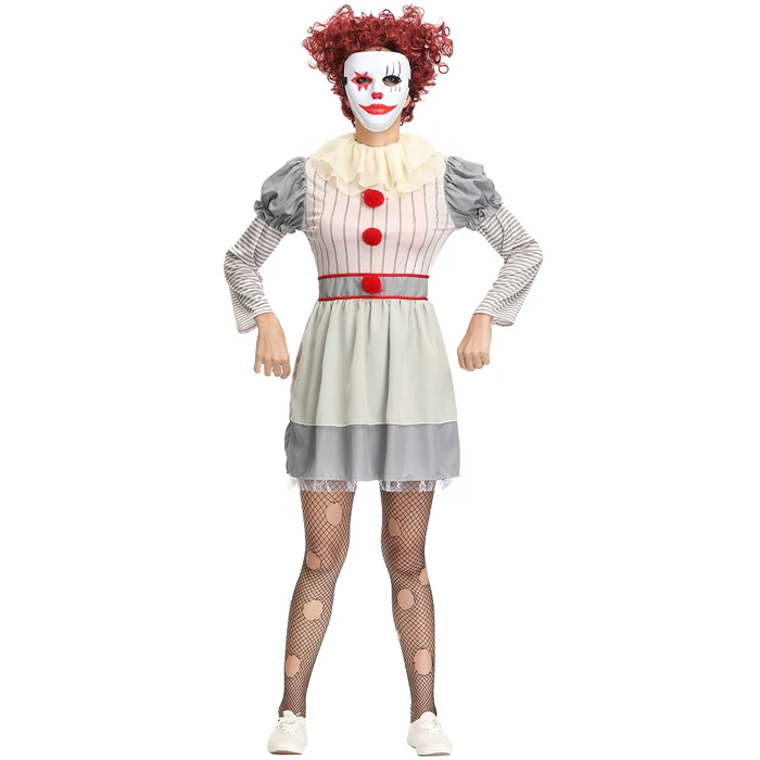 ladies clown fancy dress