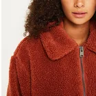 Coat Winter Wholesale Custom Women Clothing Long Sleeve Faux Fur Coat Winter Zip Up Ladies Coat