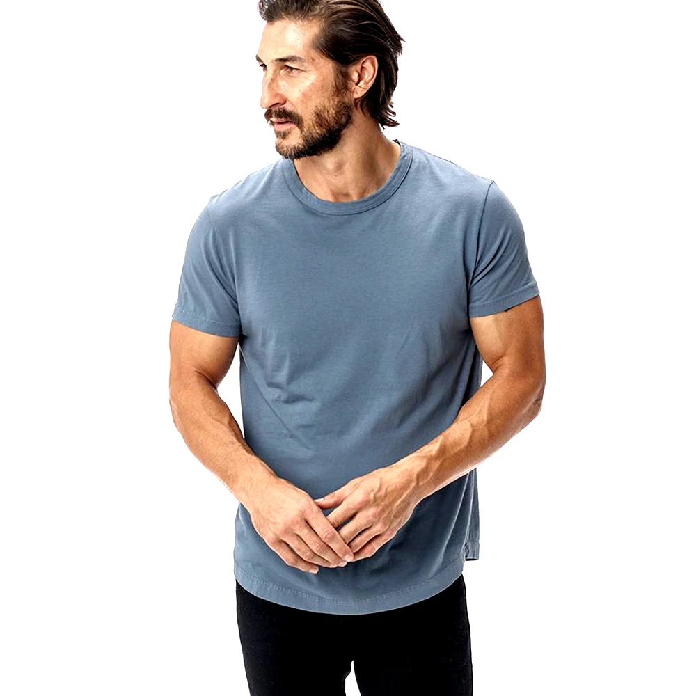 curved hem t shirt