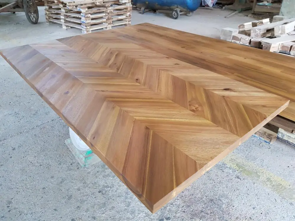 Ssr Vina Acacia Wood Herringbone Panels Wood Acacia Wood Butcher Block