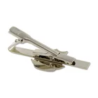 Tie Clip Wholesale Custom Blank Silver Cufflink Tie Pin Bar Clip Pin For Men Tie Clip