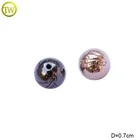 Beads Guangzhou Metal Beads Wholesale Engrave Logo Round Surface Metal Slider Beads In Guangzhou
