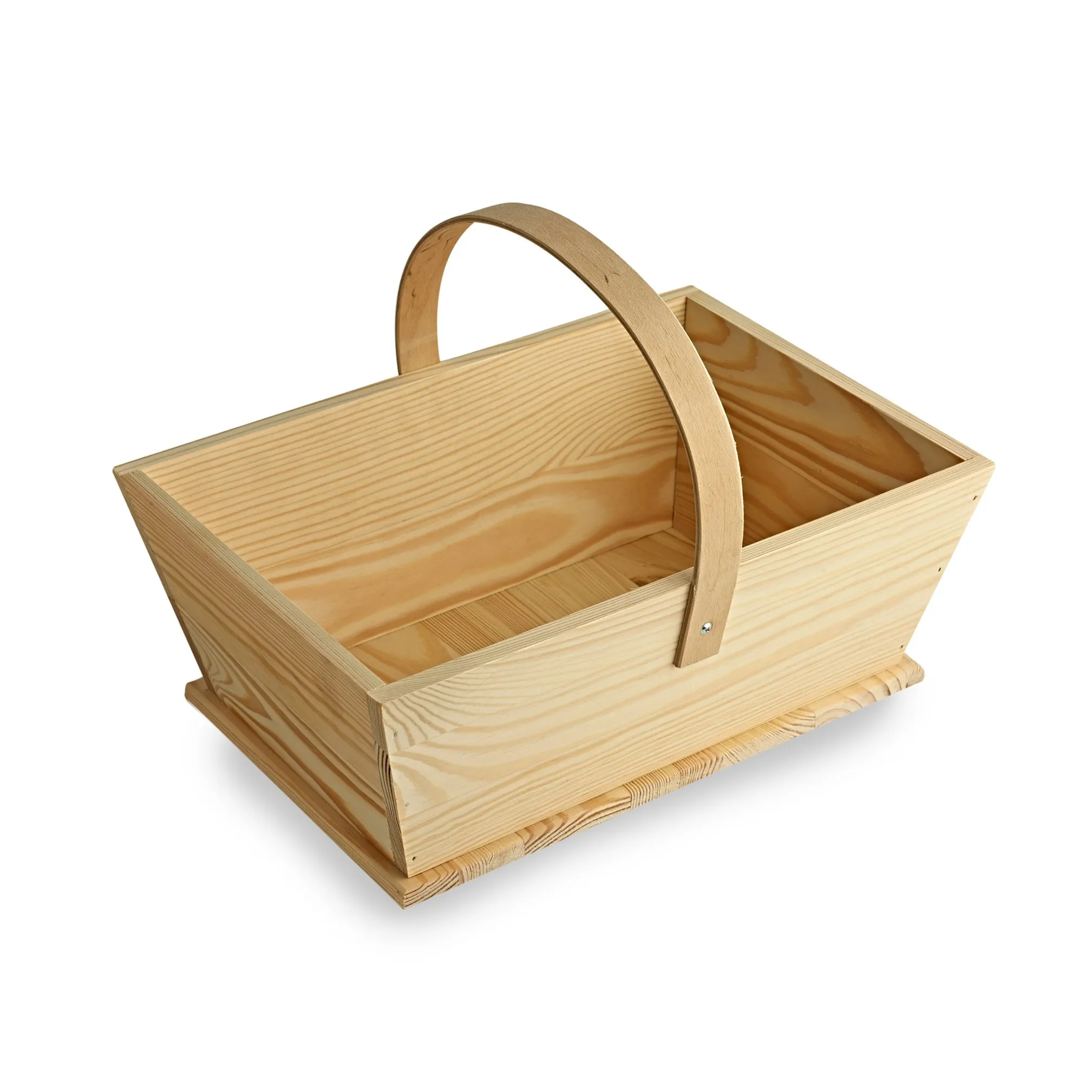 handmade christmas gift hamper wood basket
