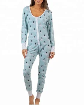 Penguins Printed one piece pajama for women's