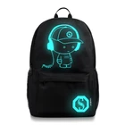 Fashion Designer Backpack Fashion Glow In The Dark Design Nylon Hip Hop Travelling Backpack Bag
