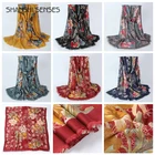 Women Scarf Women Ladies Chiffon Star Printing Scarf With Leopard Board Viscose Lightweight Long Scarf Shawl Wraps