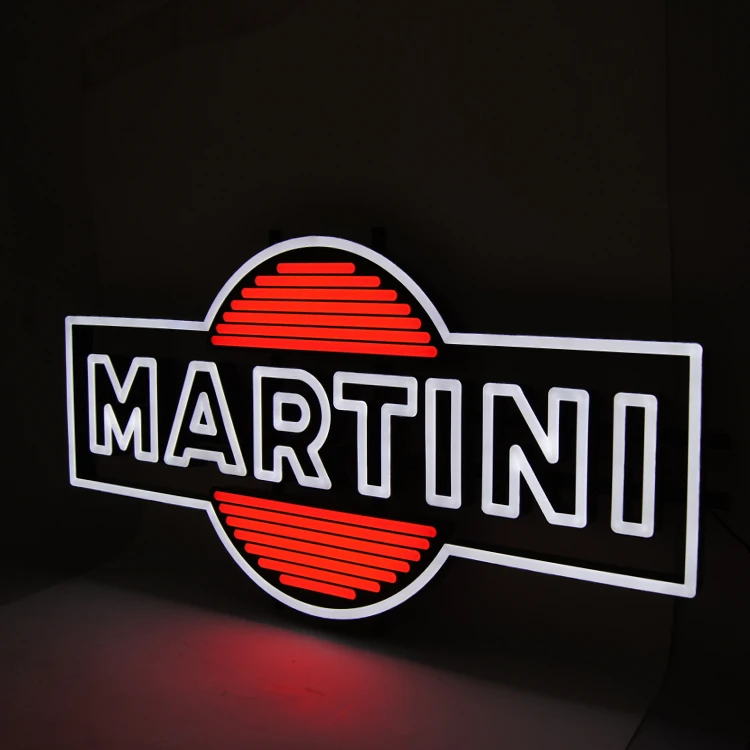 neon martini sign