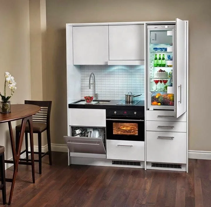 Встроенный Холодильник В Кухне