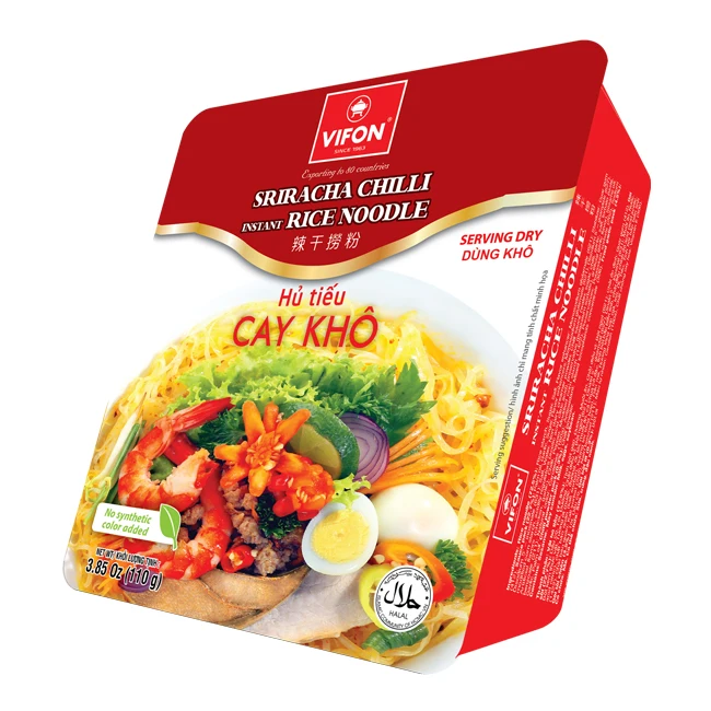 dry serving sriracha chilli instant rice noodle 110gr