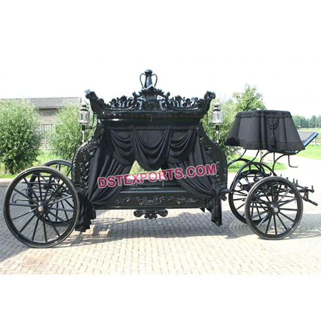 royal king funeral horse buggy for sale black funeral hearse