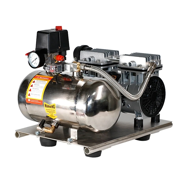 Th hel Willen Hc550w Air Compressor With 6 Liter Stainless Steel Tank Aluminum Tank - Buy  Portable Air Compressor,Mobile Air Compressor,Silent Air Compressor Product  on Alibaba.com