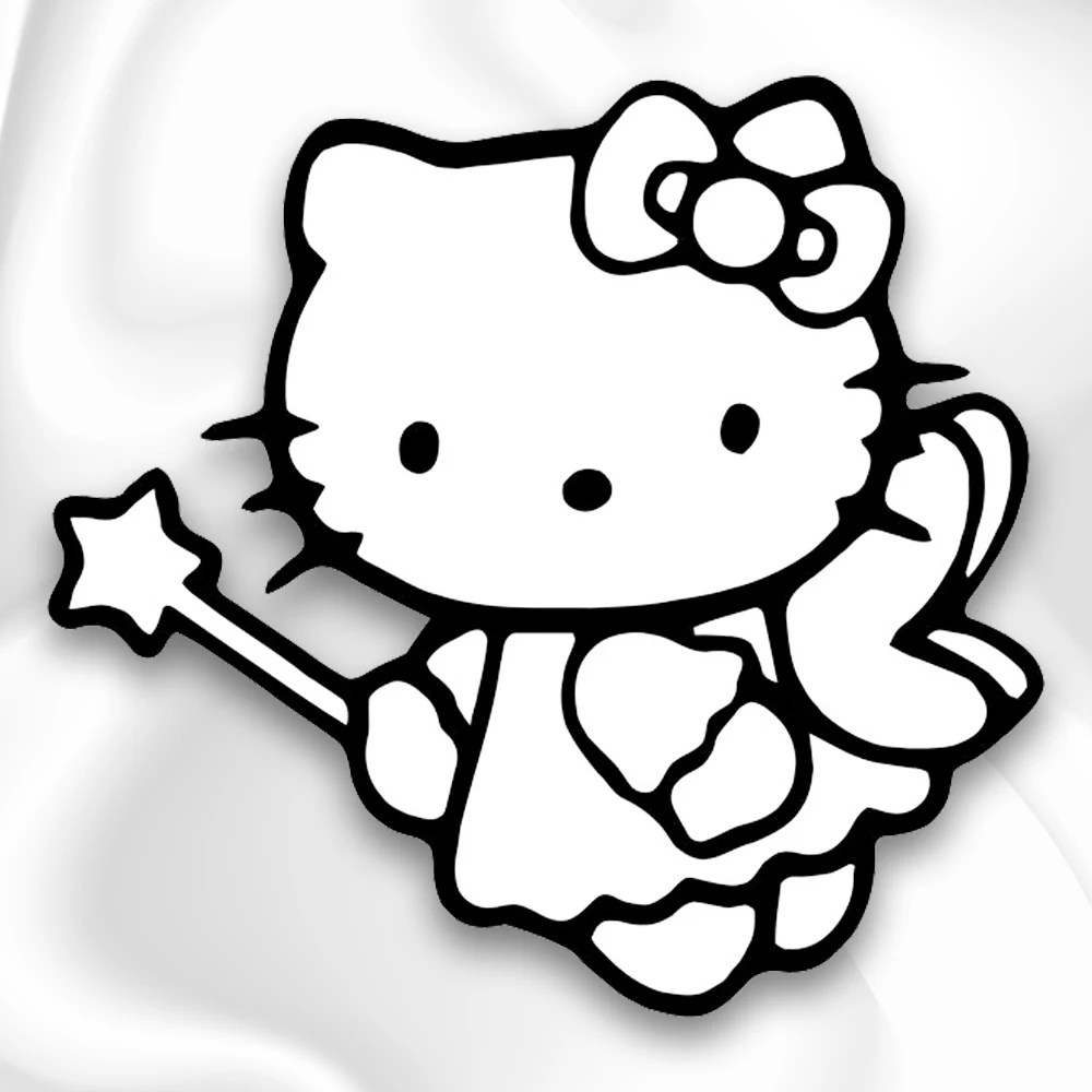 Hello Kitty черно белая