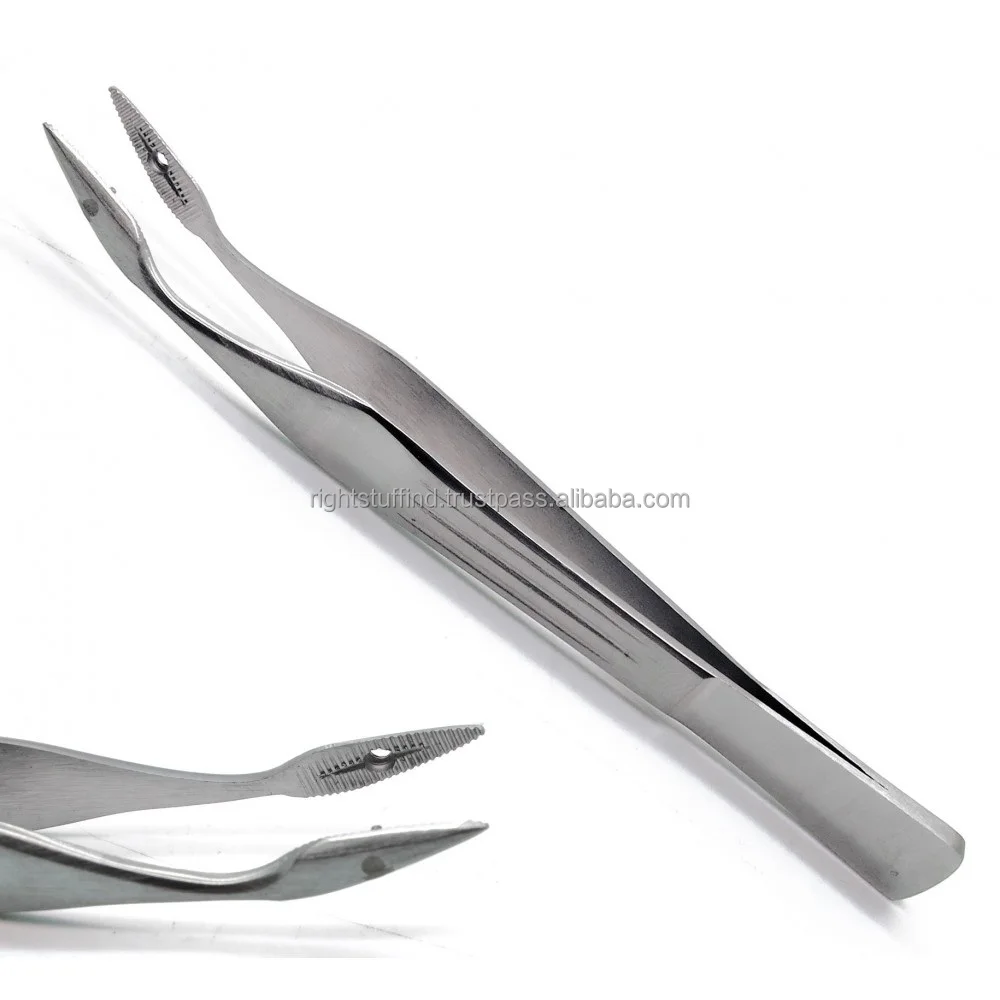 Dressing Tissue Forceps Tweezer Curved And Straight Dental Semken