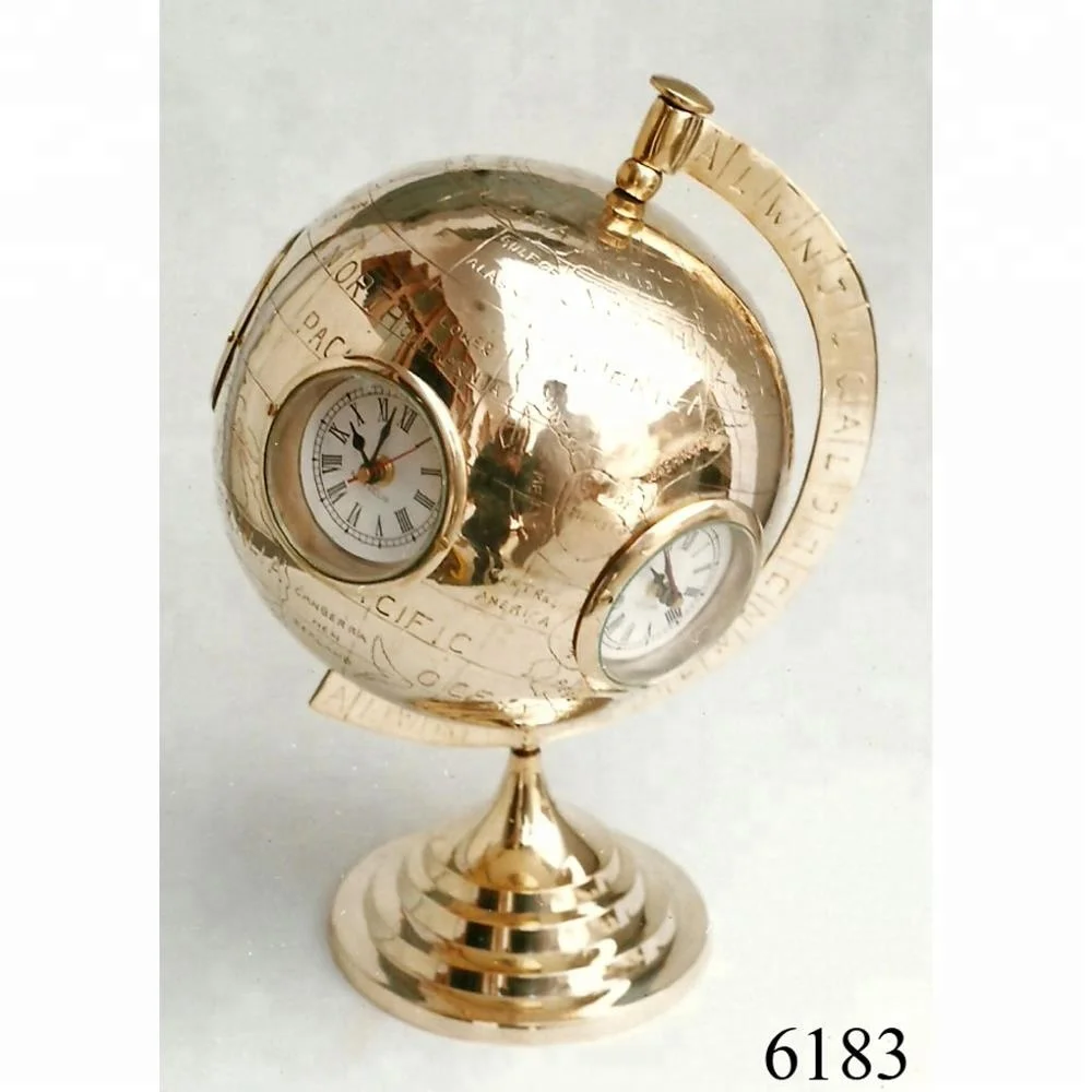 World Timer Replica Collectible Vintage Gift Details about   Marine Nautical Brass World Time 