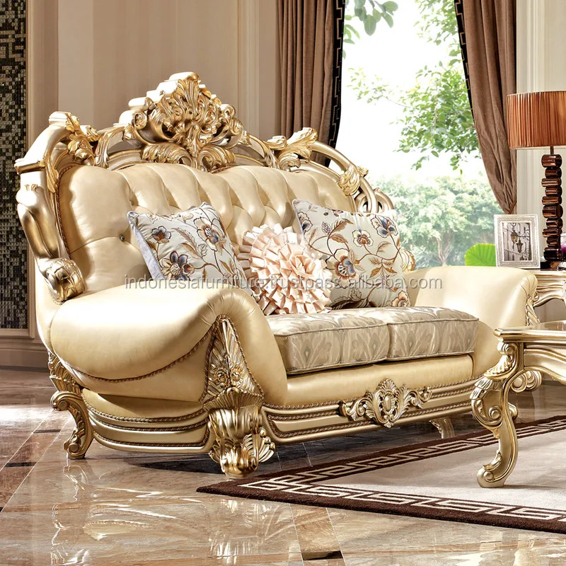 Divano italiano divano di lusso combinazione mobili soggiorno divano in legno massello europeo intagliato