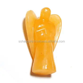 Yellow jade 2 inch angels : Wholesale Angel : Buy Online From Soha Agate From India