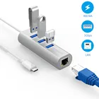 Laptop Card Laptop 3.1 Rj45 Lan 3 Port Type Hub Network Card Gigabit Ethernet With 3.0 Usb C To Rj 45 Adapter