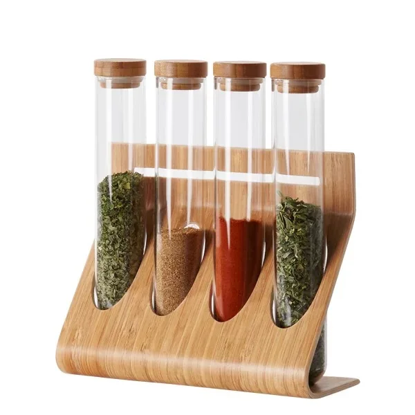 Wooden Test Tube Rack Glass Tube Spice Jar Set With Bamboo Lid Buy Glass Tube Spice Jar Set Glass Spice Jar Set Glass Tube Jar Product On Alibaba Com