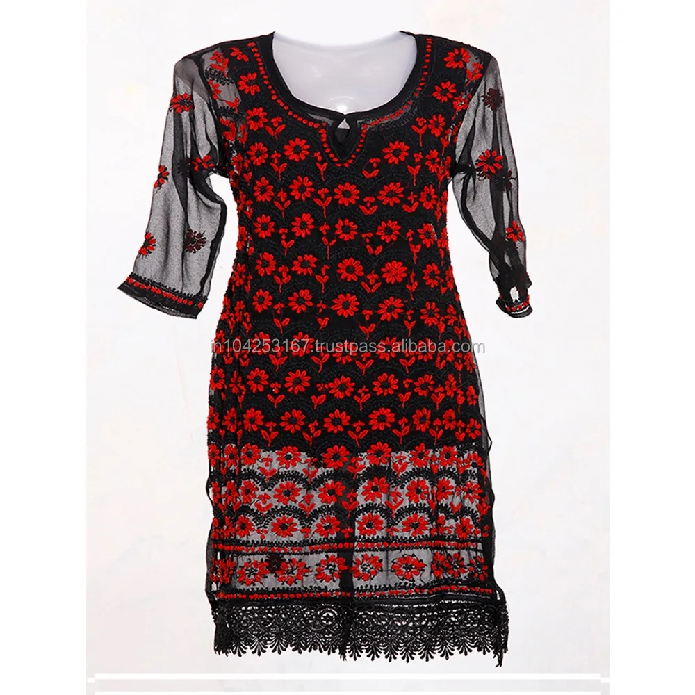 Ladies Cotton Printed Kurtis Tops - Buy 