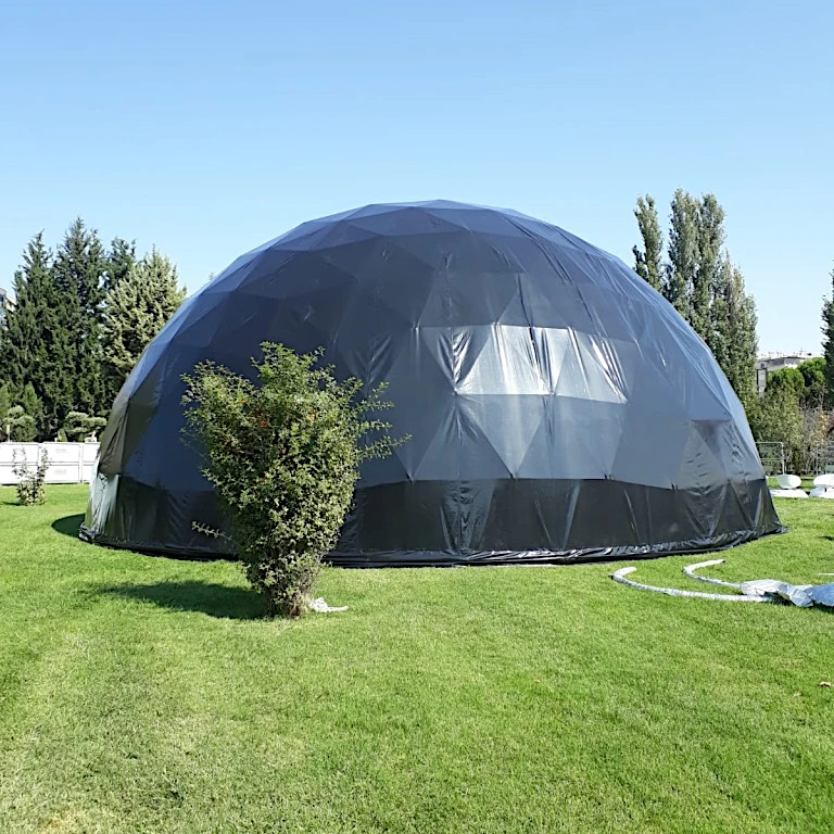Geodesic Dome Tent With Black Pvc Cover 