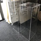 Acrylic Display Stand Up Display 12x12x32" Transparent Plinths Perspex Pedestal Toy Acrylic Pen Display Stand