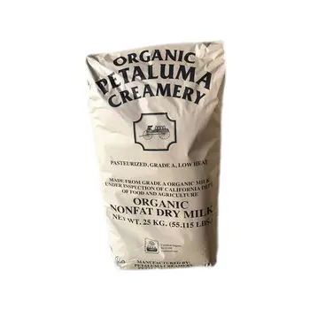 Petaluma Creamery Low Heat Non-Fat Highest Quality Organic Dry Milk 55lb Made in California USA