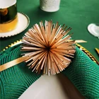 Elegant Glitter Rose Gold Napkin Ring For Dinning Room/Wedding Decor.