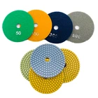 Diamond Concrete Pads High Efficiency 100MM Wet Diamond Marble Granite Concrete Polishing Pads