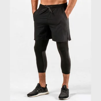 Custom Latest Leggings For Men Leggings Fitness Running Gym Tights Pants Wholesale Sportswear Leggings Sports Wear Factory