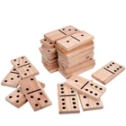 Dominoes Wooden Domino Outdoor Solid Wood Giant Dominoes Wooden Yard Domino For Kids Adults Game Set
