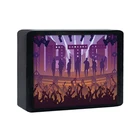 Decor Gift Kpop BTS Bangtan Boys LED Night Light USB Paper Cut Light Box Home Room Decoration For Party Army Gifts