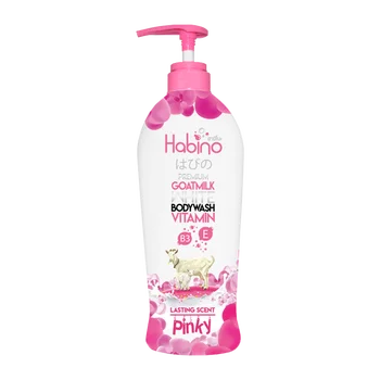 Body wash HABINO Shower Cream with vitamin E and B3 size 500 ml From Thailand