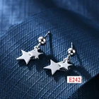 Gold Earrings E3 Korean Style Joyeria Silver 925 Plated White Gold Durable Color High Quaility Earrings