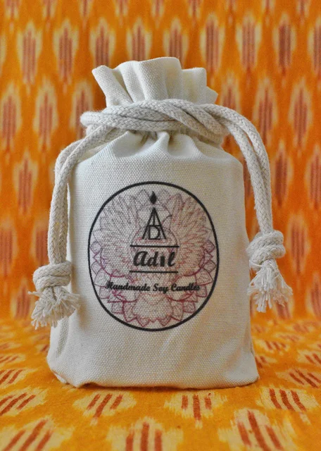 wholesale printed gift canvas cotton drawstring bag customized