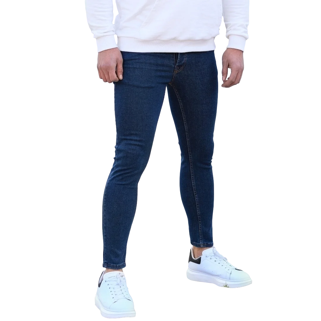 Slim Fit Cotton Denim Men Skinny Indigo 