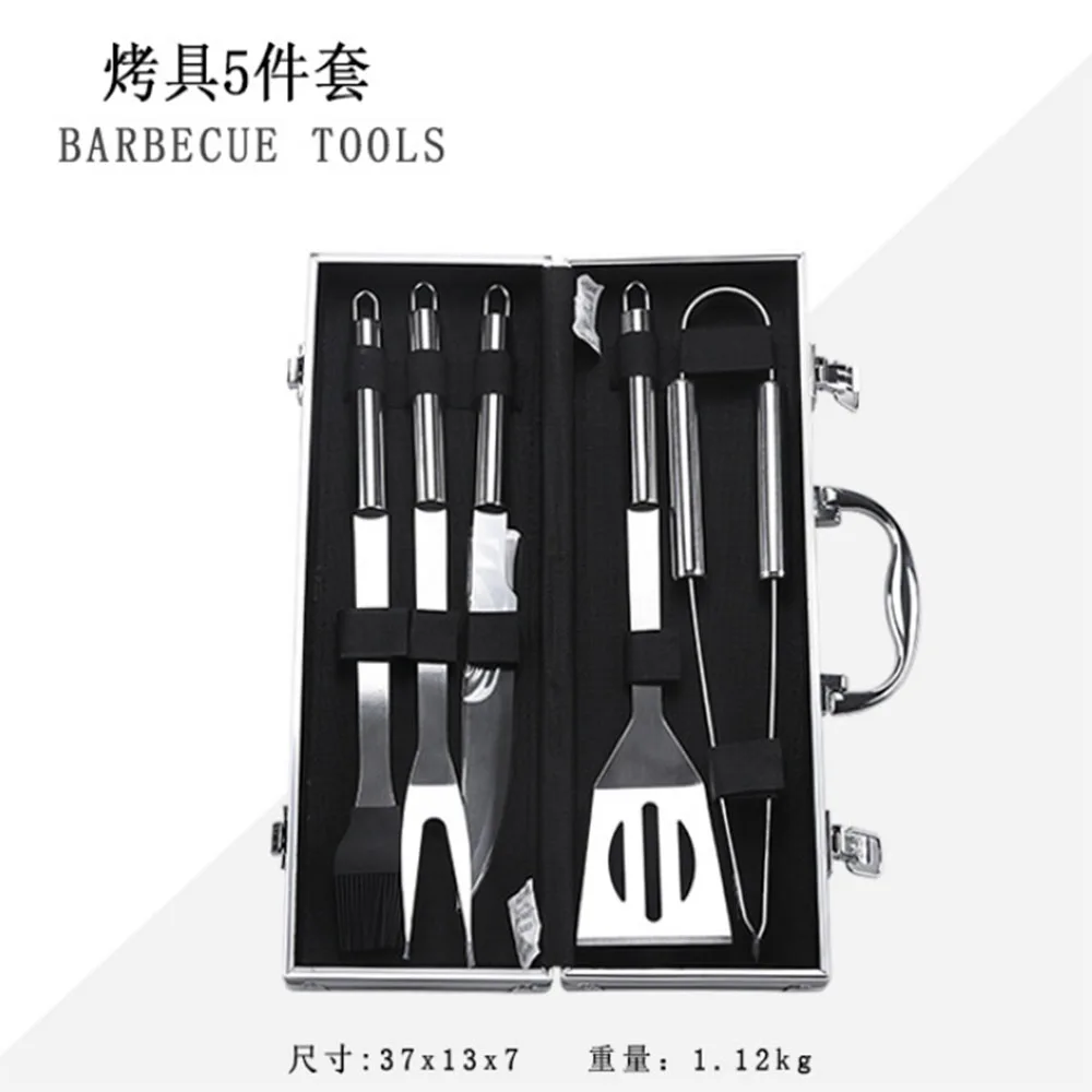 Stainless Steel Grilling BBQ Tools Set Camping Utensils Outdoor Cooking Tool Kit 