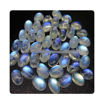 Natural Blue Fire Rainbow Moonstone Gemstone Cabochon Wholesale Factory Price buy gemstones online