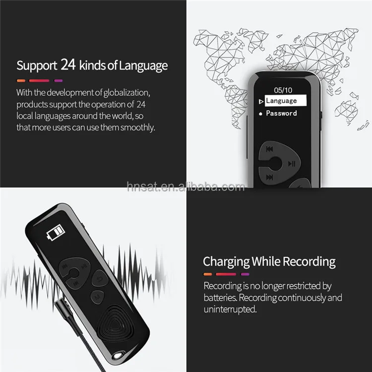 product-Audio Recording Equipment Mini Voice Recorder Hidden Wiretapping Talk Meeting Listening Devi-2