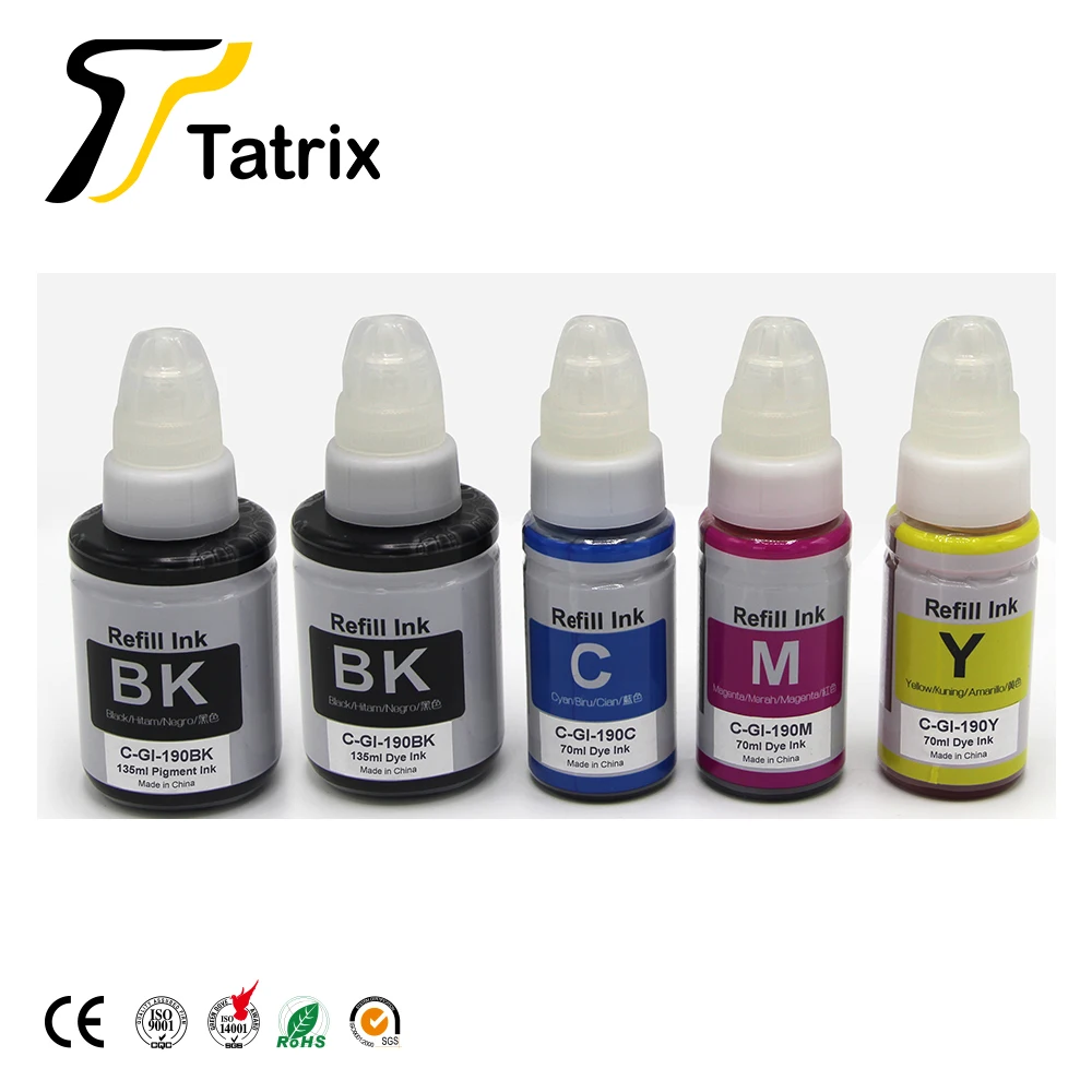 KIT Tinta Canon G2100 G3100 G4100 Gi 190 190c 190y 190m Original