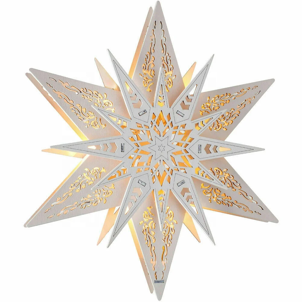 lighted star wall hanging