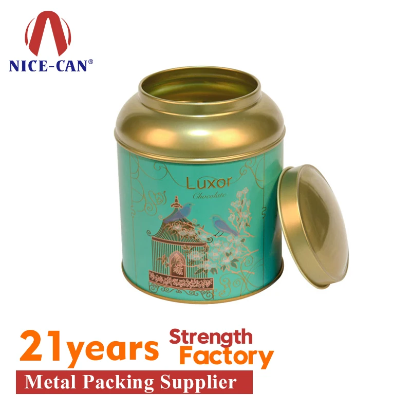 Round Mini Can Small Tea Cans Aluminum Upscale Creative Fashion Sealed Cans SH 