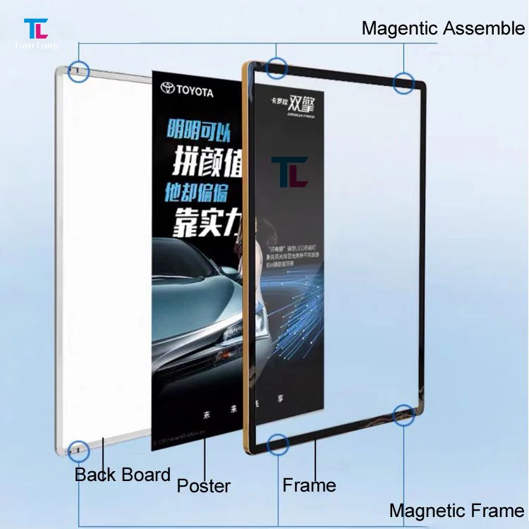 product tv led light box menu board black signs advertising outdoor thin posters display frame-13