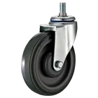 Wheel For Cart Shopping Cart Caster Supermarket Threaded Stem Caster With TPR Wheel - For Shopping Cart Trolley
