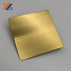 Decorative Steel 304 Decorative Stainless Steel Hairline Finish Champagne Gold Color Metal Sheet Made In China