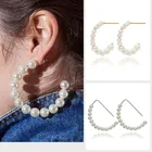 Stud Stud Earrings Gold Color Brass Unique Summer Wedding Drop Beaded Diamond Stud Hoop Earrings
