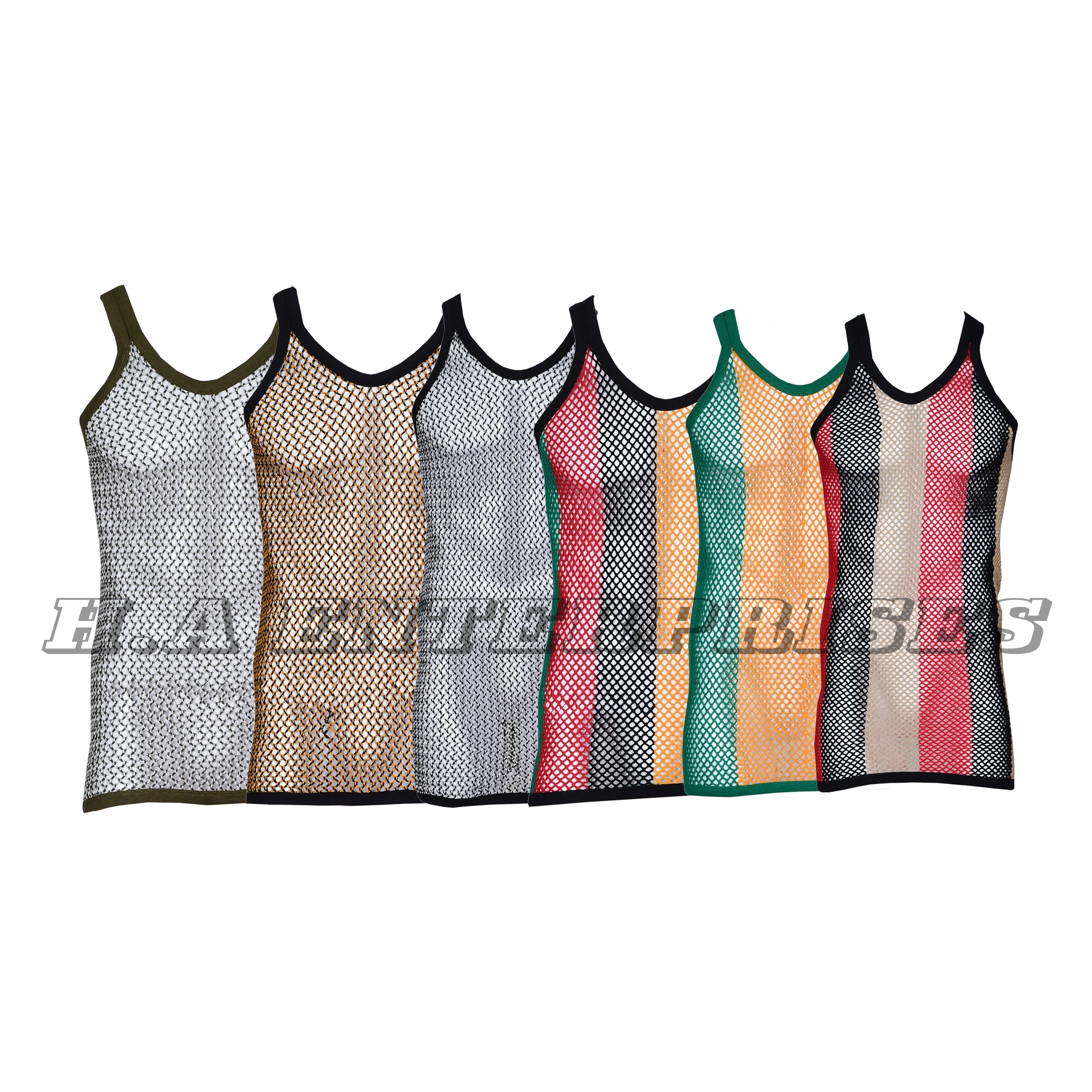 Details about   Kids 100% Cotton Club Star Mesh Fishnet Fitted String Vest For Childrens 