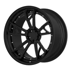 Alloy Alloyalloy 5 Spokes Deep Dish Black Full Painting Alloy Wheels 18 19 20 21 22 23 24 Inch 5x112 5x114.3 5x120