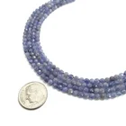 Tanzanite Beads Top Quality 2mm 3mm Tanzanite Faceted Round Gemstone Loose Beads For Jewelry Making