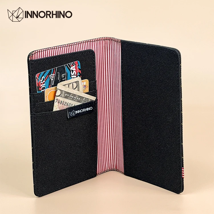 Mini Travel Brand Polyester Canvas Wallet