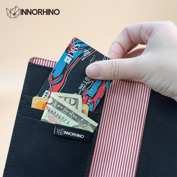 Mini Travel Brand Polyester Canvas Wallet